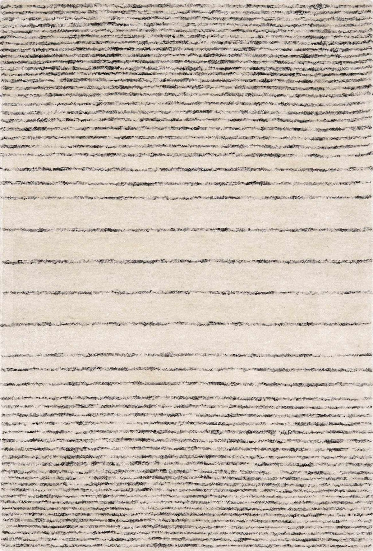 Ellisburg Striped Cream Faux Silk Rug - Clearance - Ornate Home