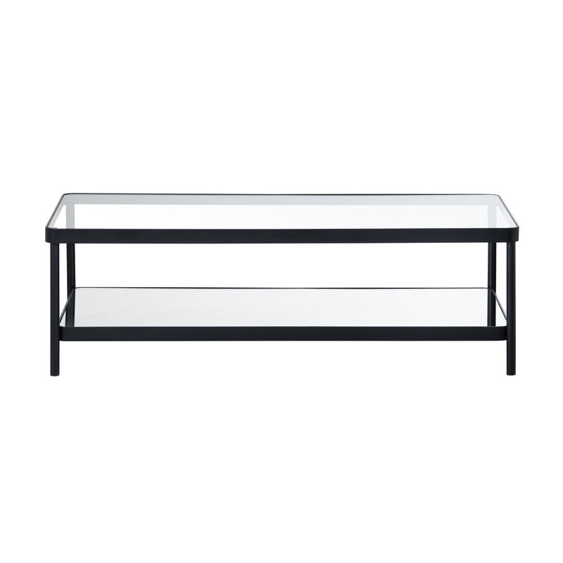 Ellison Black/Clear Cocktail Table - Ornate Home