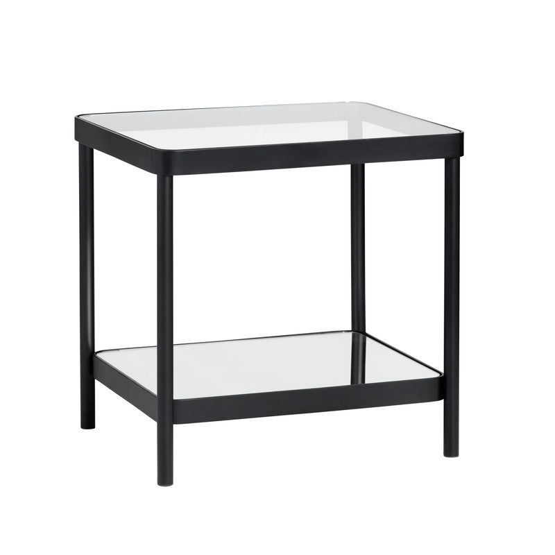 Ellison Black/Clear End Table - Ornate Home