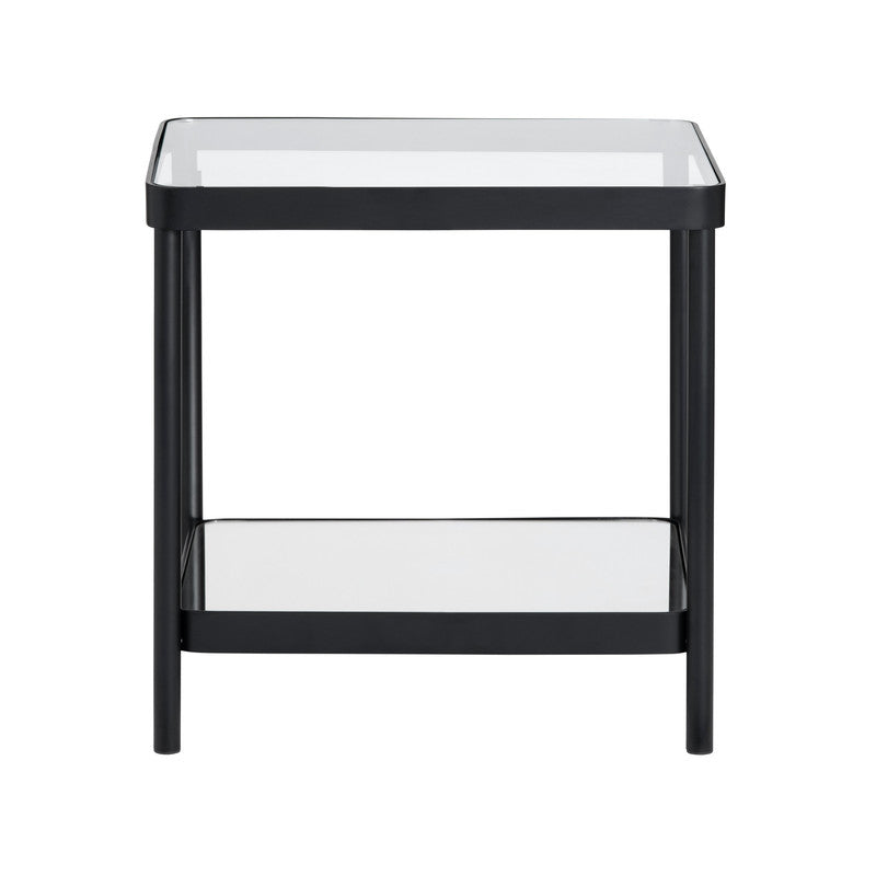 Ellison Black/Clear End Table - Ornate Home
