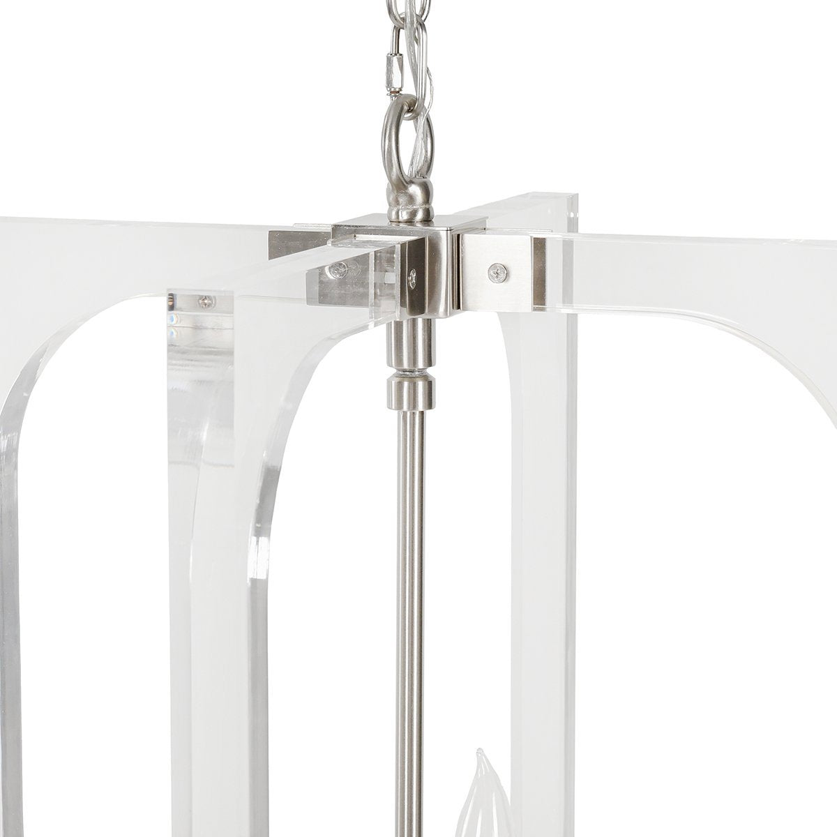 Ellison Clear/Nickel Chandelier - Ornate Home