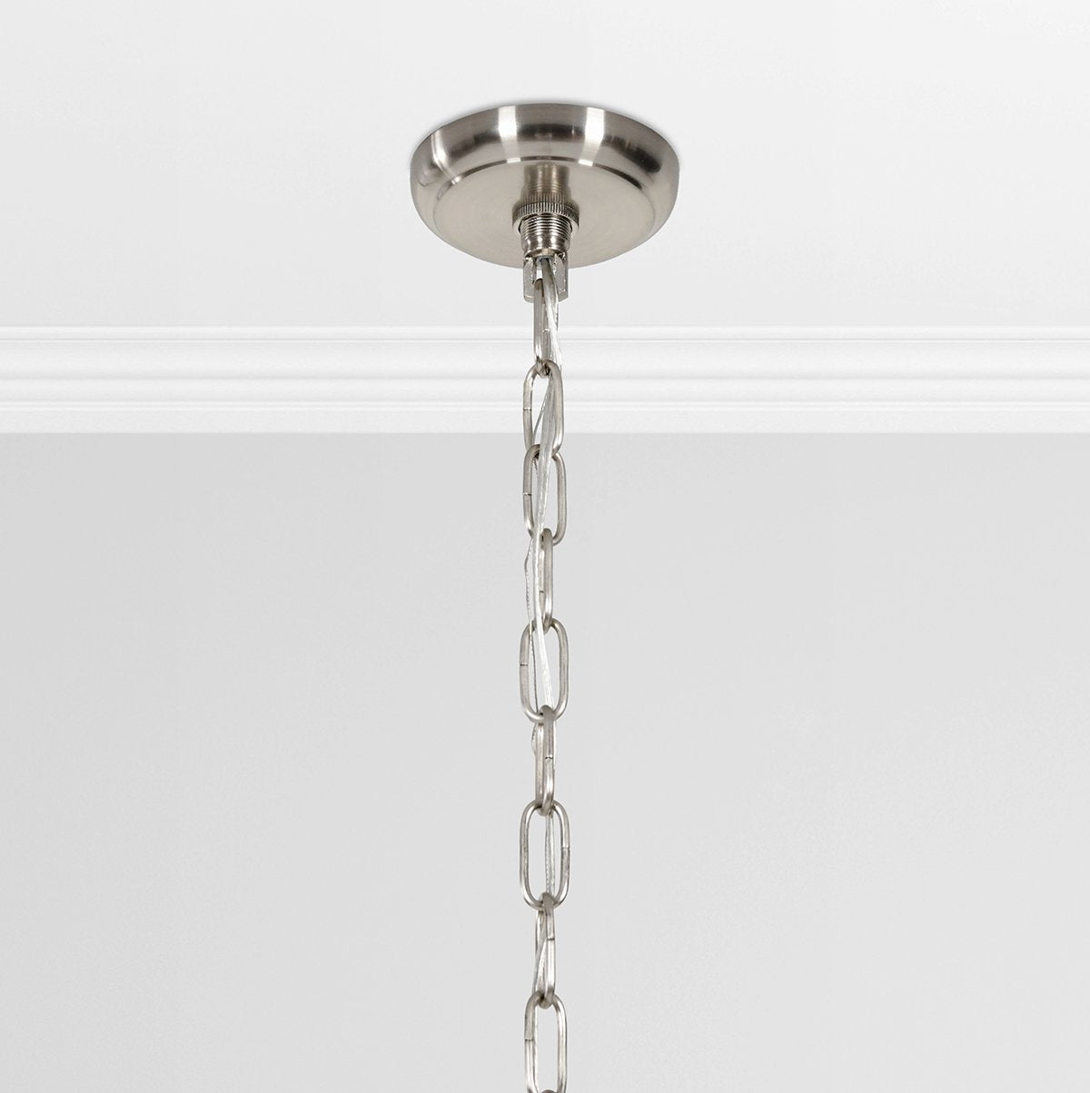 Ellison Clear/Nickel Chandelier - Ornate Home