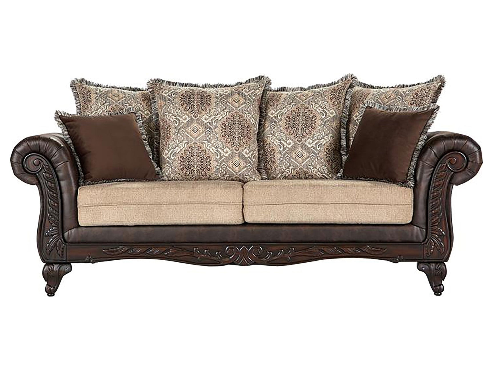 Elmbrook Brown Sofa - Ornate Home