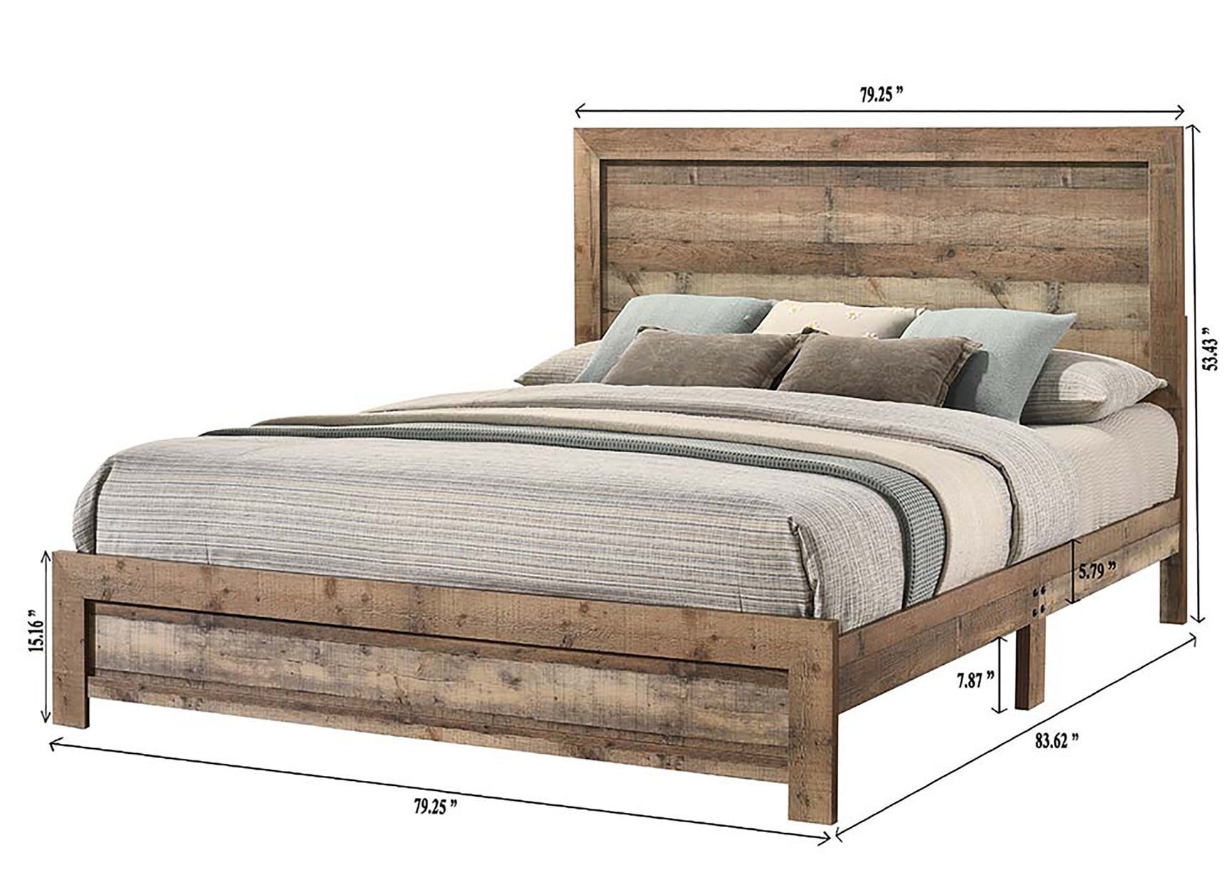 Elmer Natural Panel Bedroom Set - Ornate Home