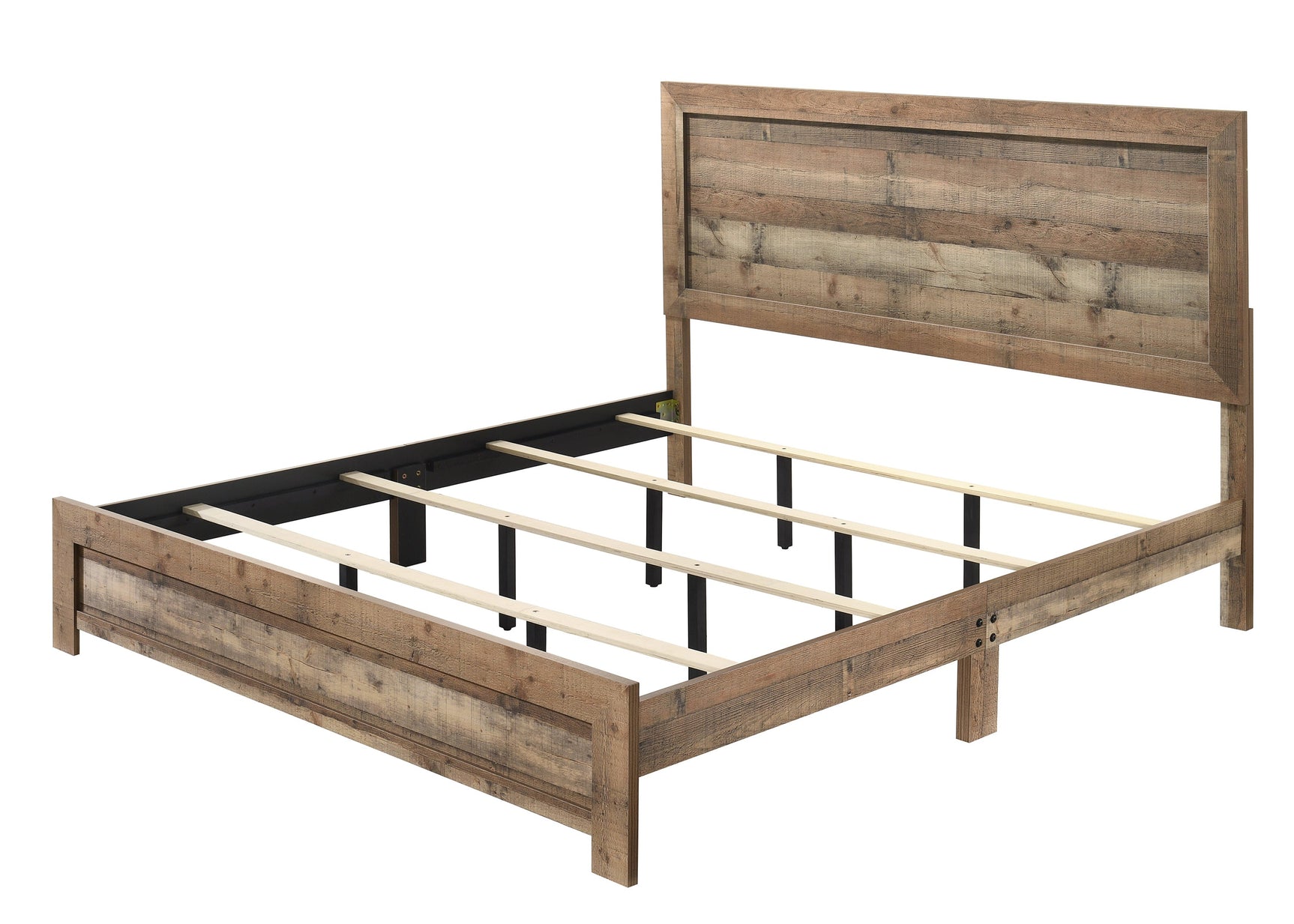Elmer Natural King Panel Bed - Ornate Home