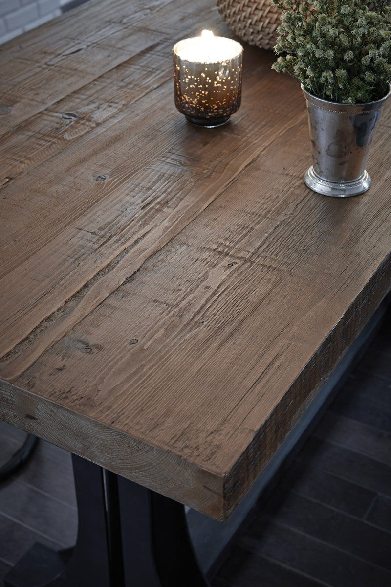 Elmira Brown/Black Counter Table - Ornate Home
