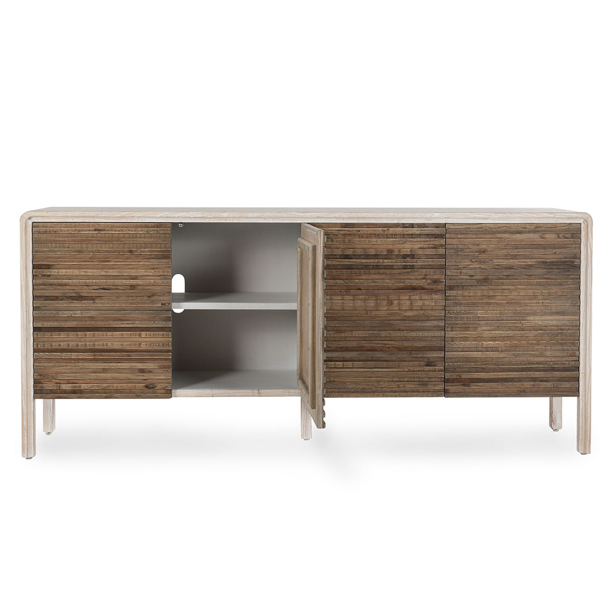 Elodie Beige/Natural Sideboard - Ornate Home