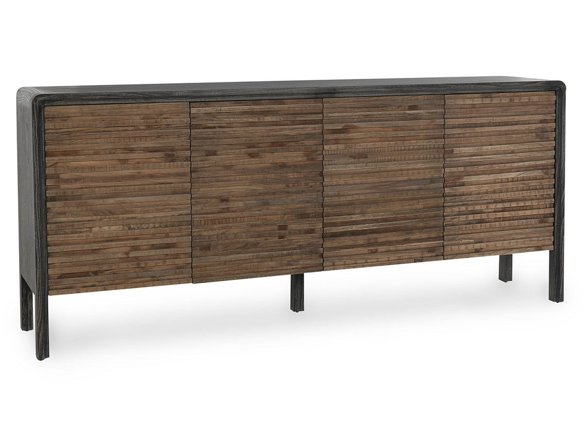 Elodie Black/Natural Sideboard - Ornate Home