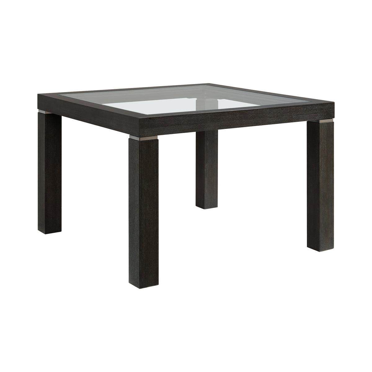Elodie Charcoal Counter Table with Glass - Ornate Home