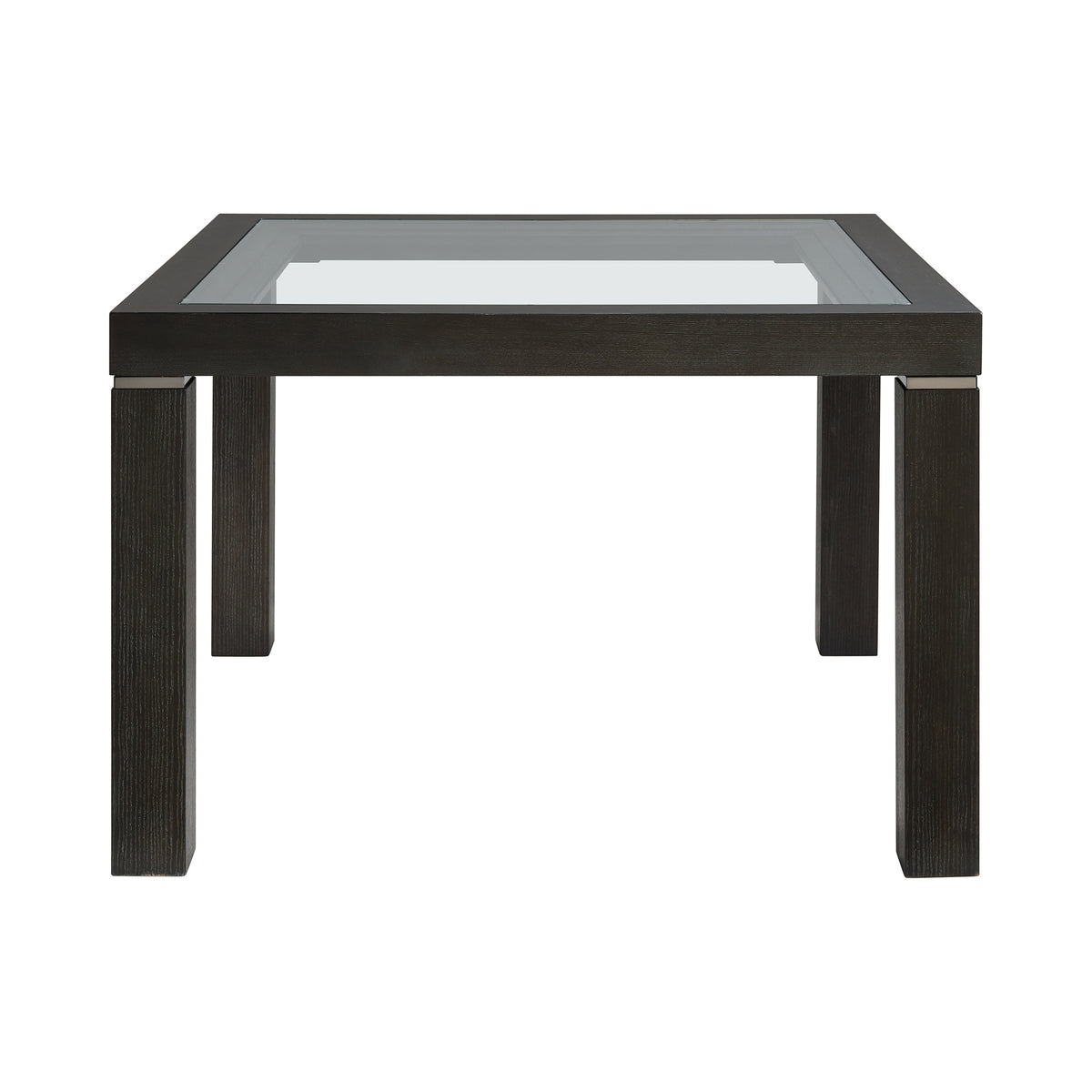 Elodie Charcoal Counter Table with Glass - Ornate Home