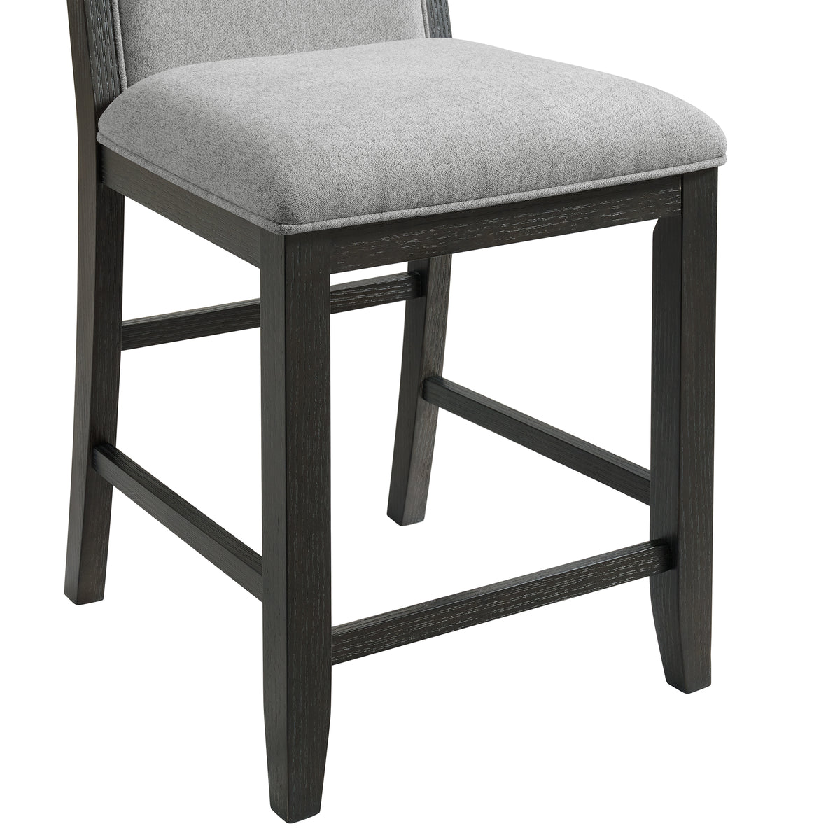Elodie Charcoal/Grey Counter Chair (Set of 2) - Ornate Home
