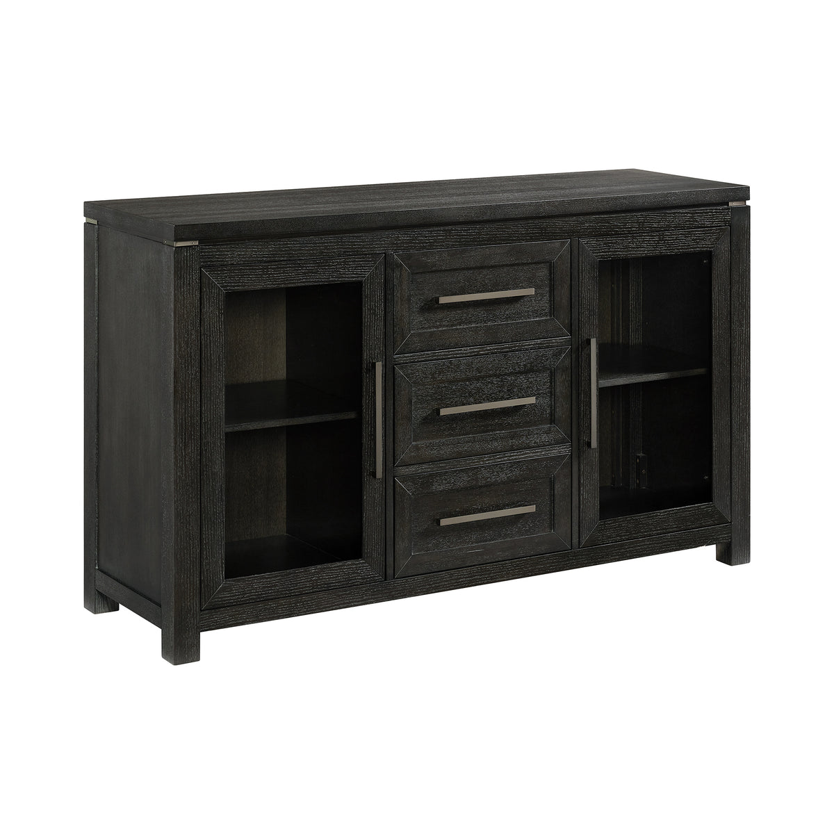 Elodie Charcoal Server - Ornate Home