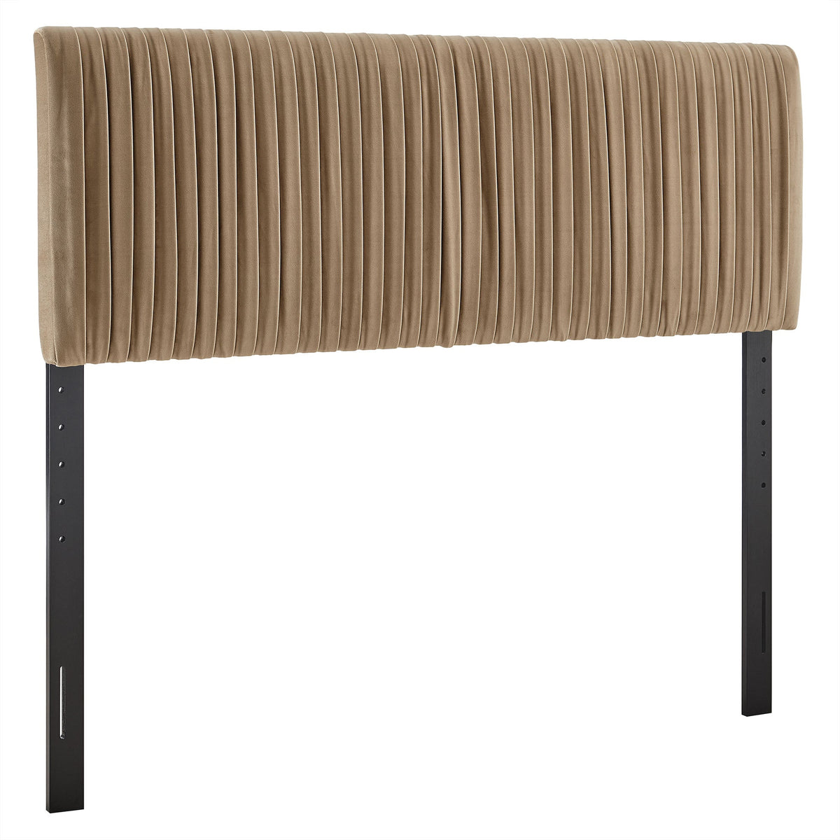 Eloise Taupe Stain-Resistant Performance Velvet Full Headboard - Ornate Home