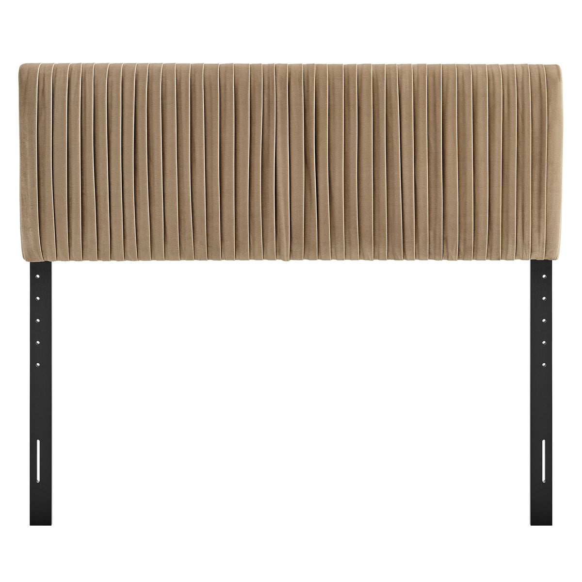 Eloise Taupe Stain-Resistant Performance Velvet Full Headboard - Ornate Home