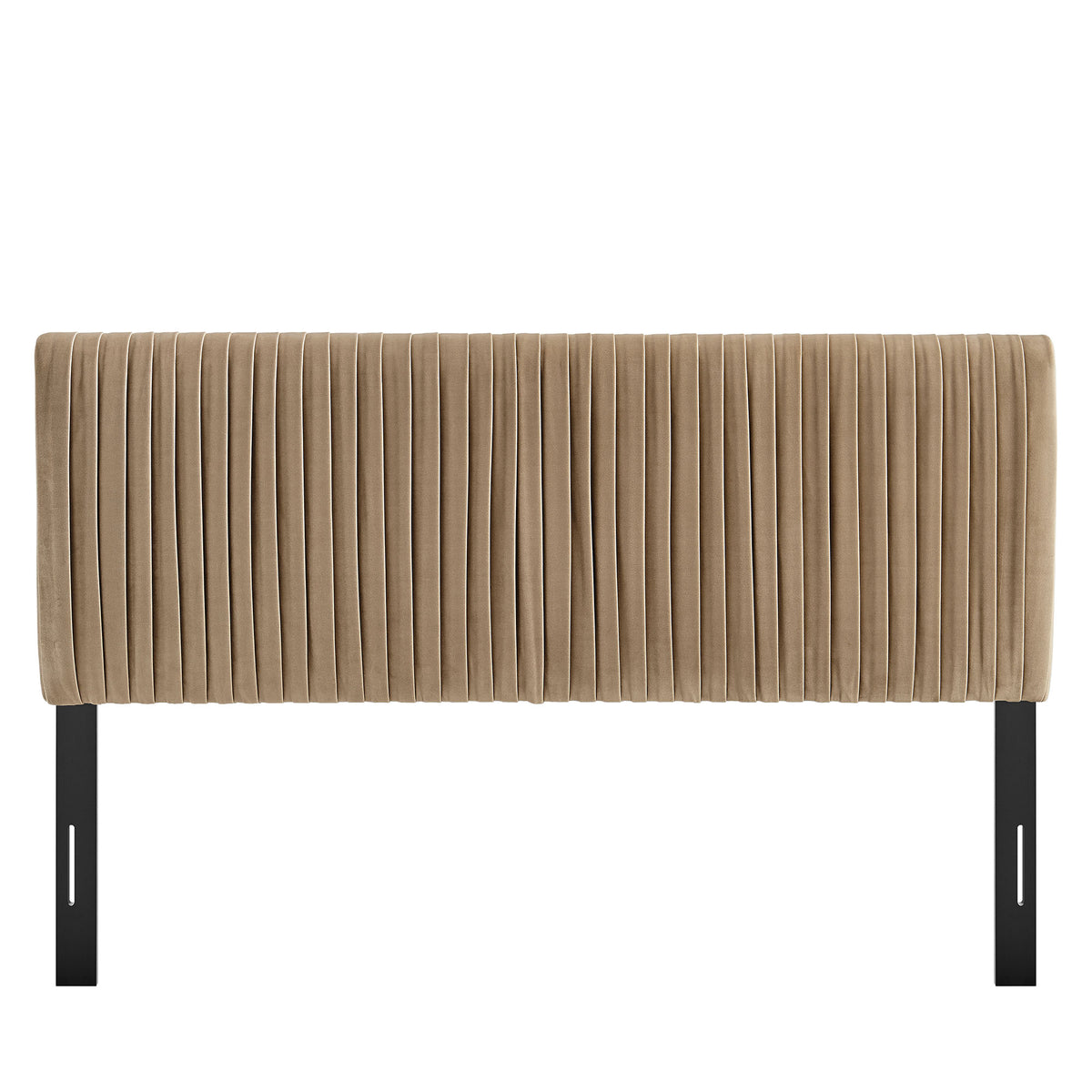 Eloise Taupe Stain-Resistant Performance Velvet Full Headboard - Ornate Home