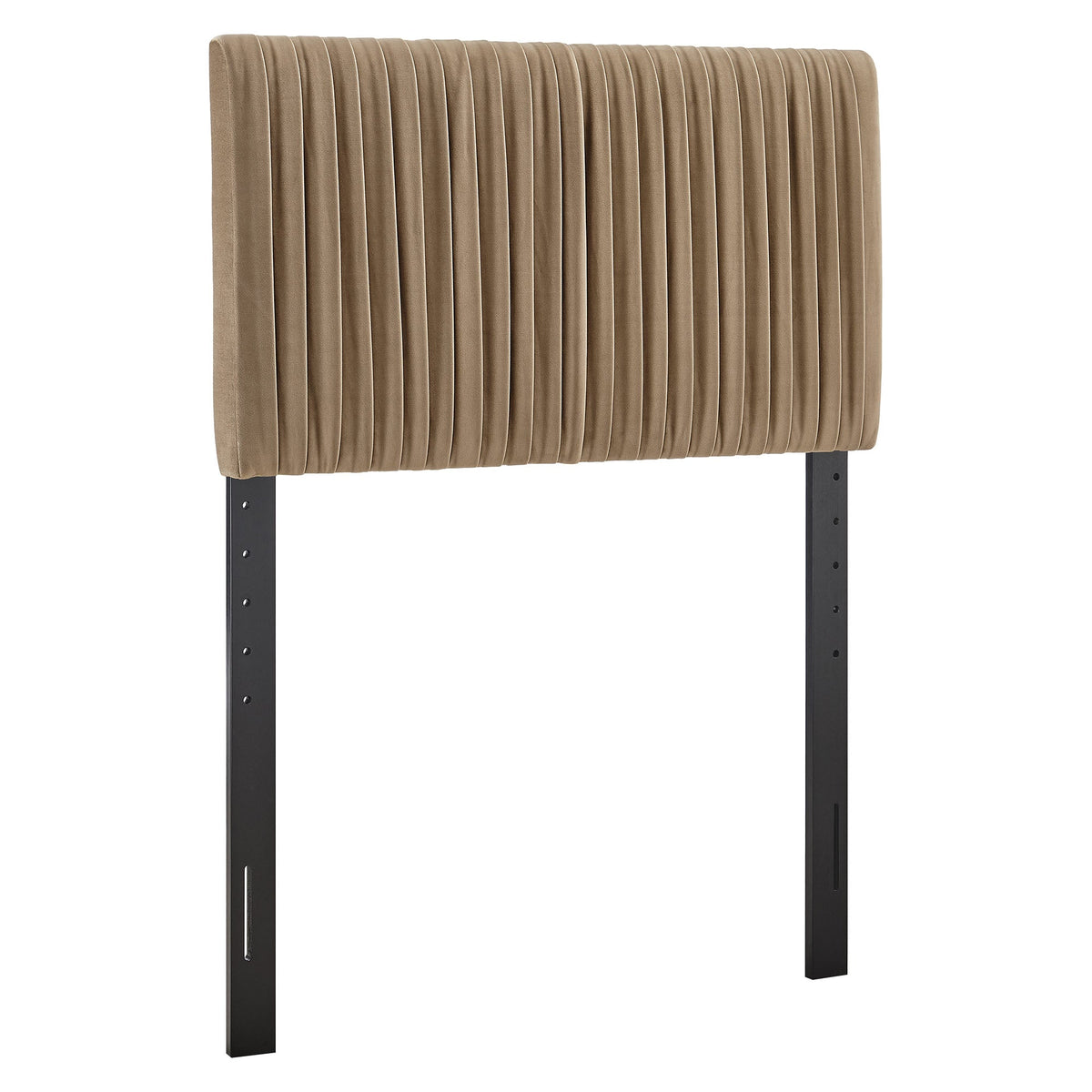 Eloise Taupe Stain-Resistant Performance Velvet Twin Headboard - Ornate Home