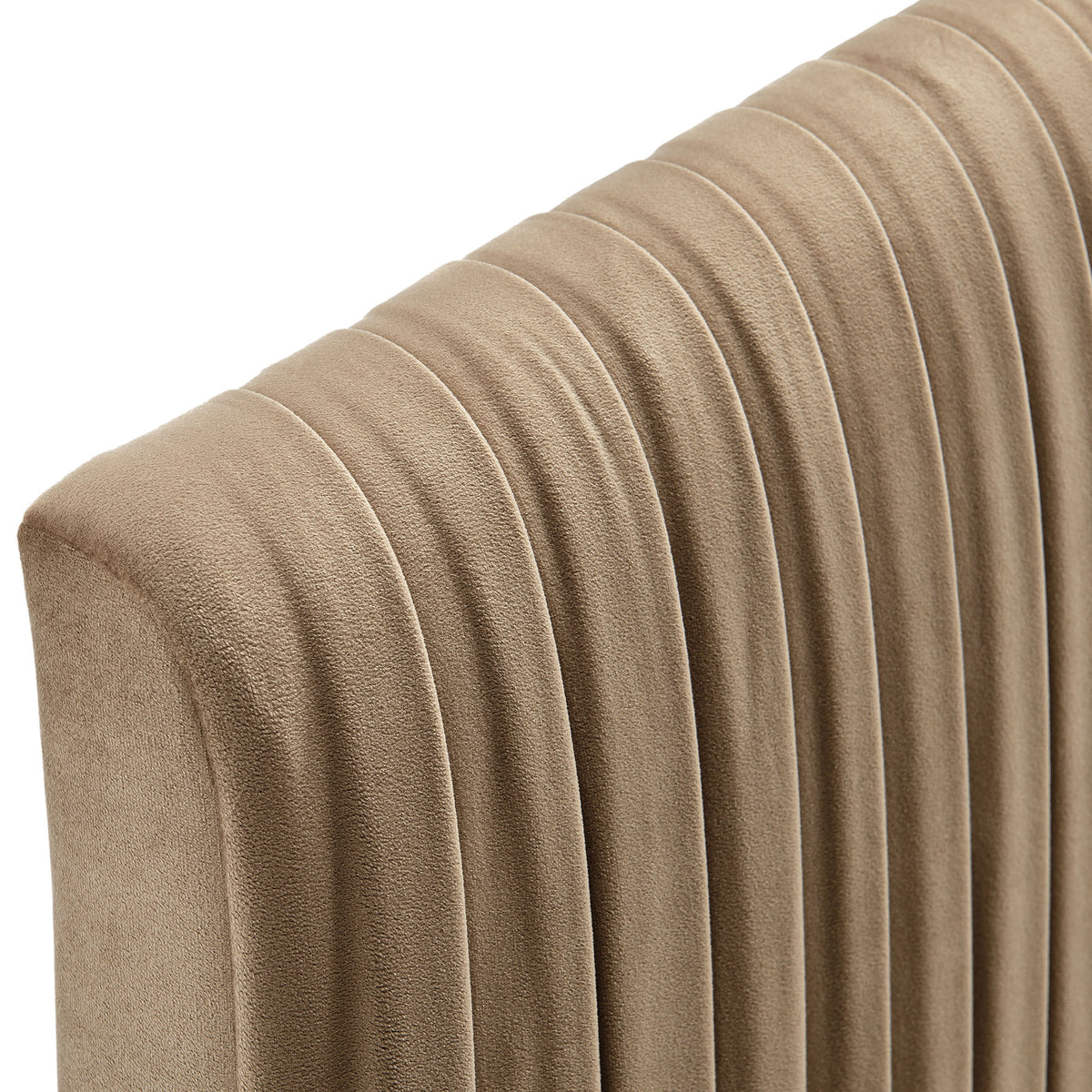 Eloise Taupe Stain-Resistant Performance Velvet Twin Headboard - Ornate Home