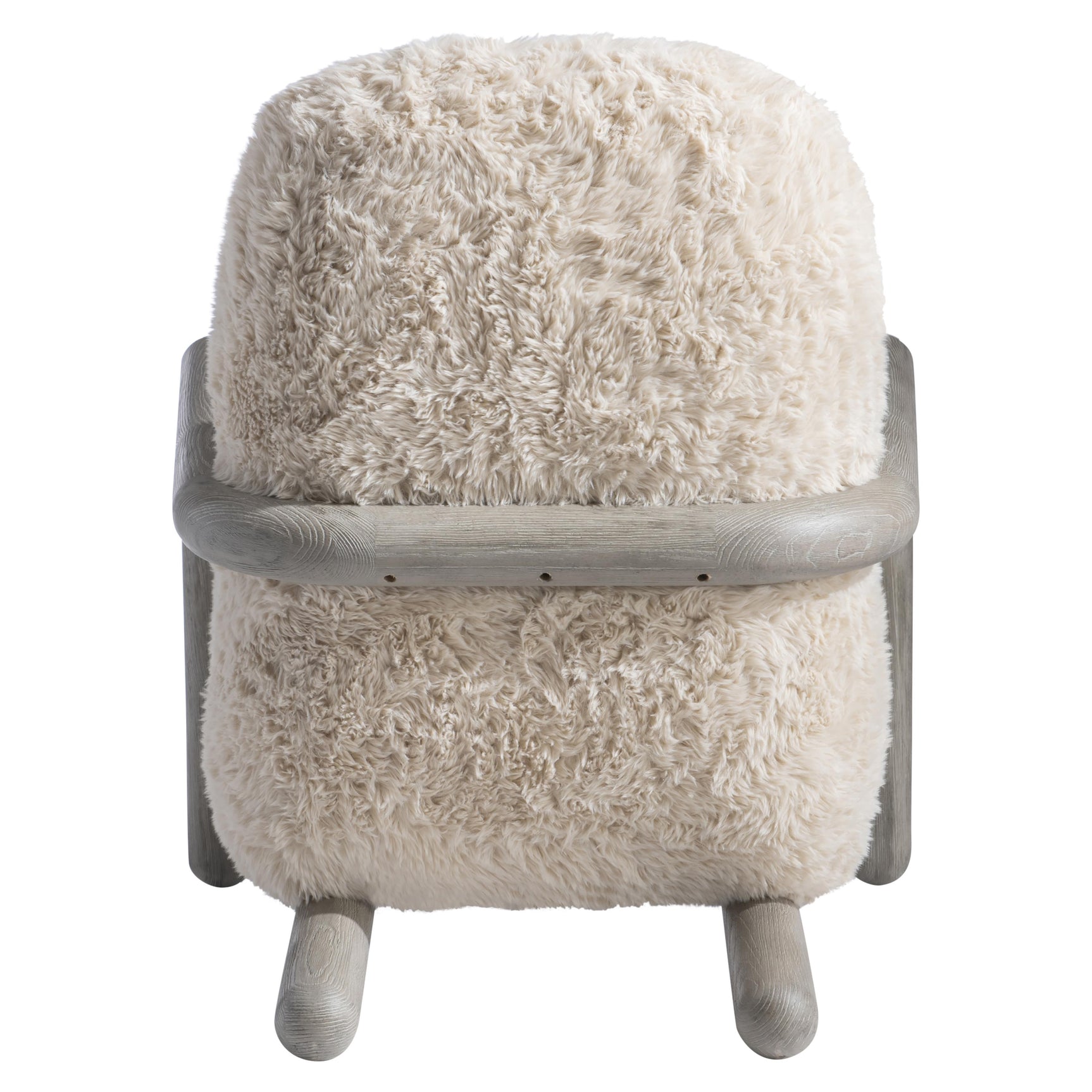 Elon White/Cream Fabric Chair - Ornate Home