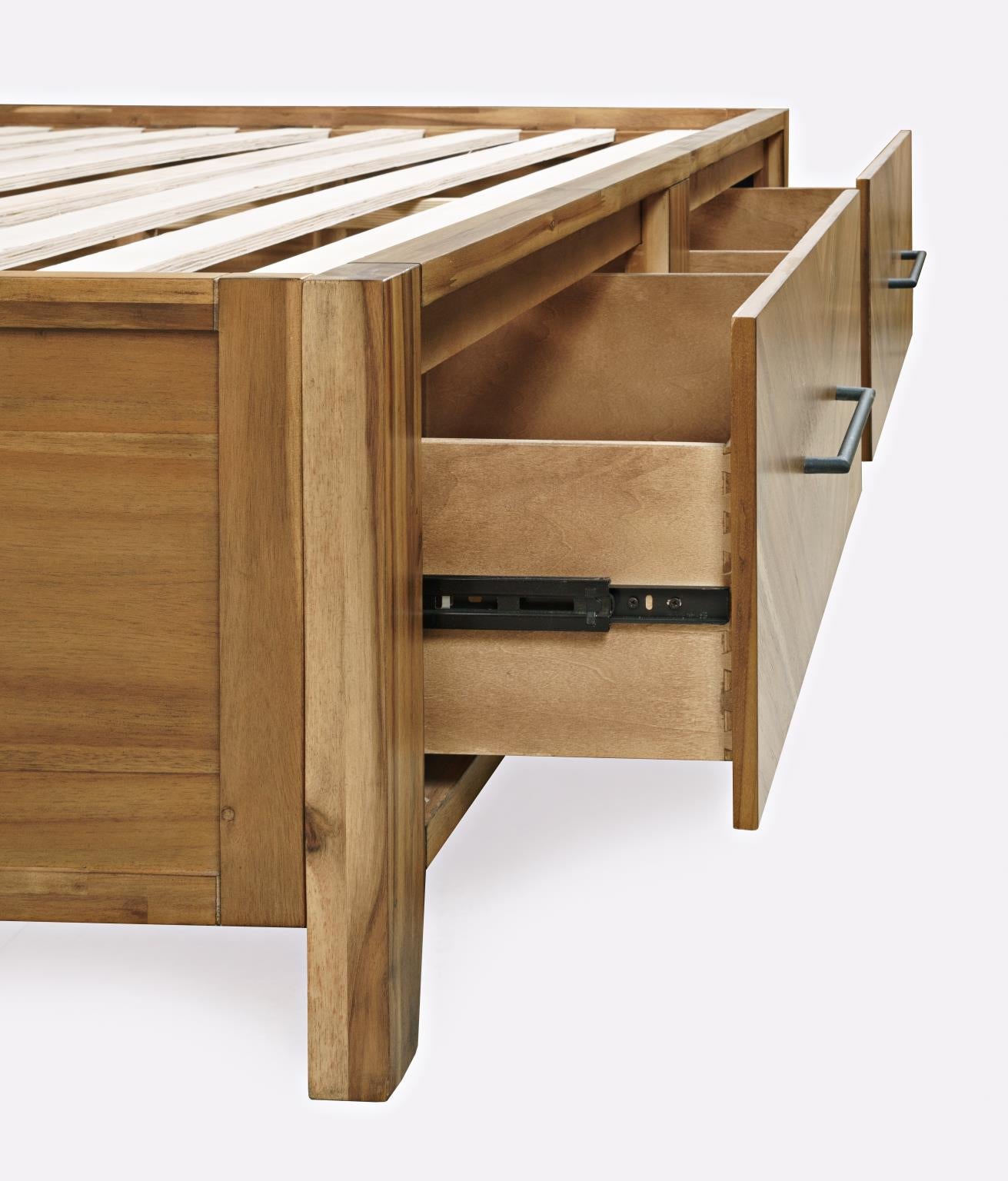 Eloquence Natural 5-Piece Queen Storage Bedroom Set - Ornate Home