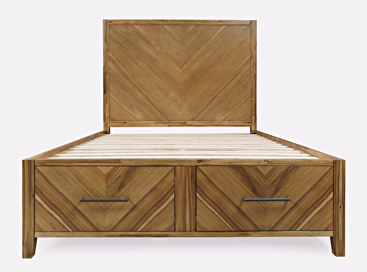 Eloquence Natural King Storage Bed - Ornate Home