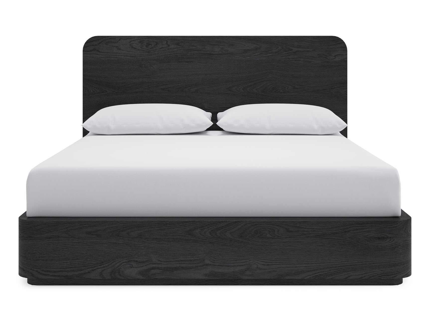 Elora Jet Full Ash Wood Platform Bed - Ornate Home