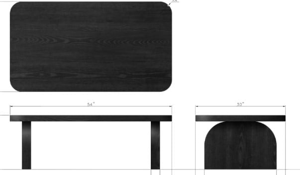 Elora Jet Rectangular Coffee Table - Ornate Home