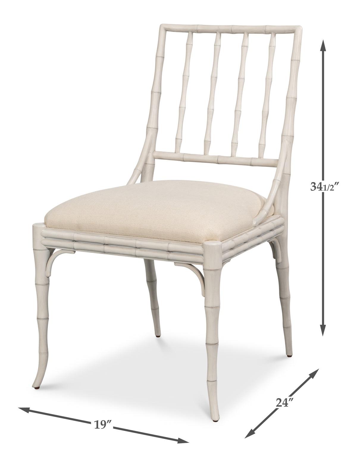 Elora White Dining Chair (Set of 2) - Ornate Home