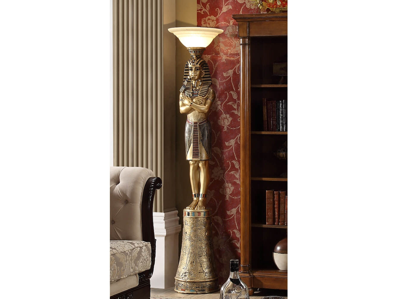 Elowen Gold Lamp / HD-7953 - Ornate Home