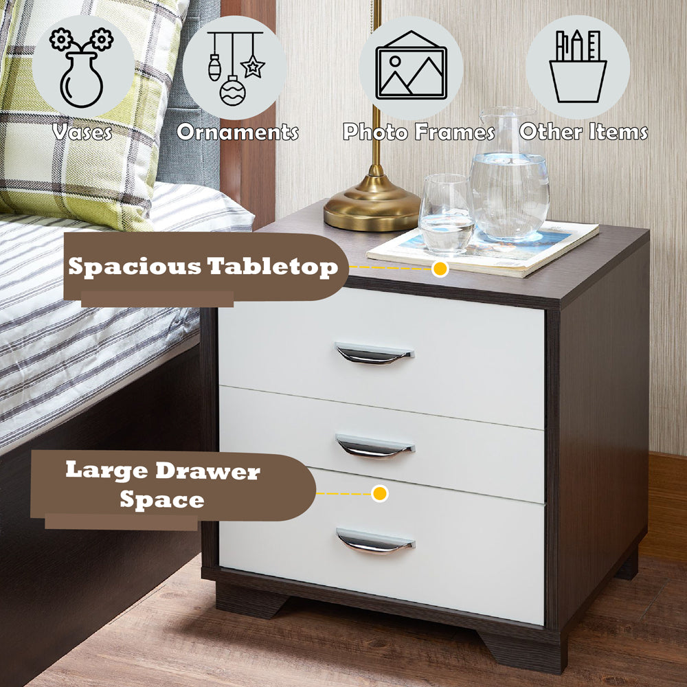 Eloy White & Black Accent Table - Ornate Home