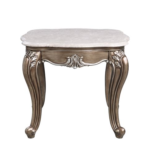 Elozzol Antique Bronze End Table - Ornate Home