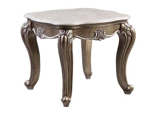 Elozzol Antique Bronze End Table - Ornate Home