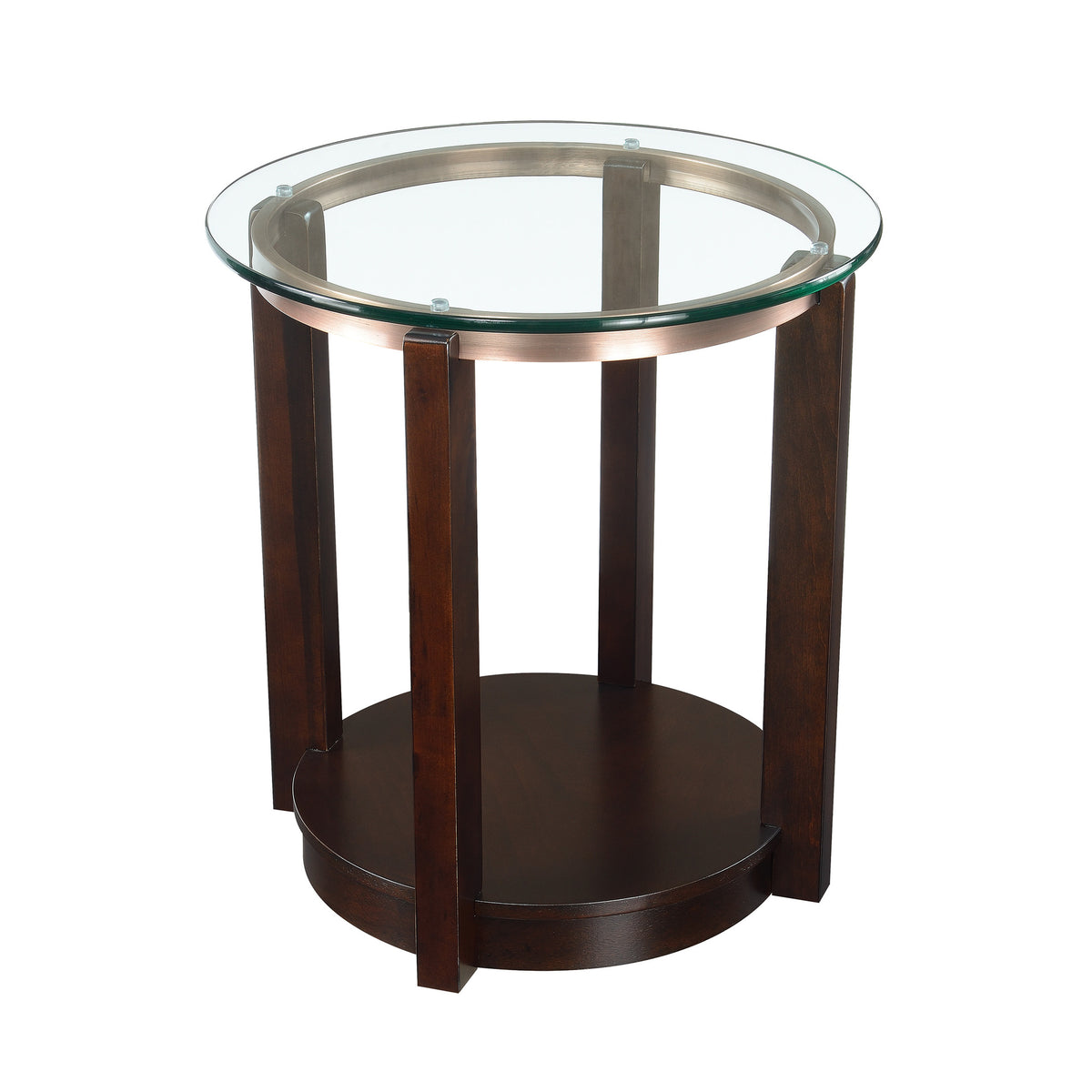 Elsa Espresso 2-Piece Occasional Table Set - Ornate Home