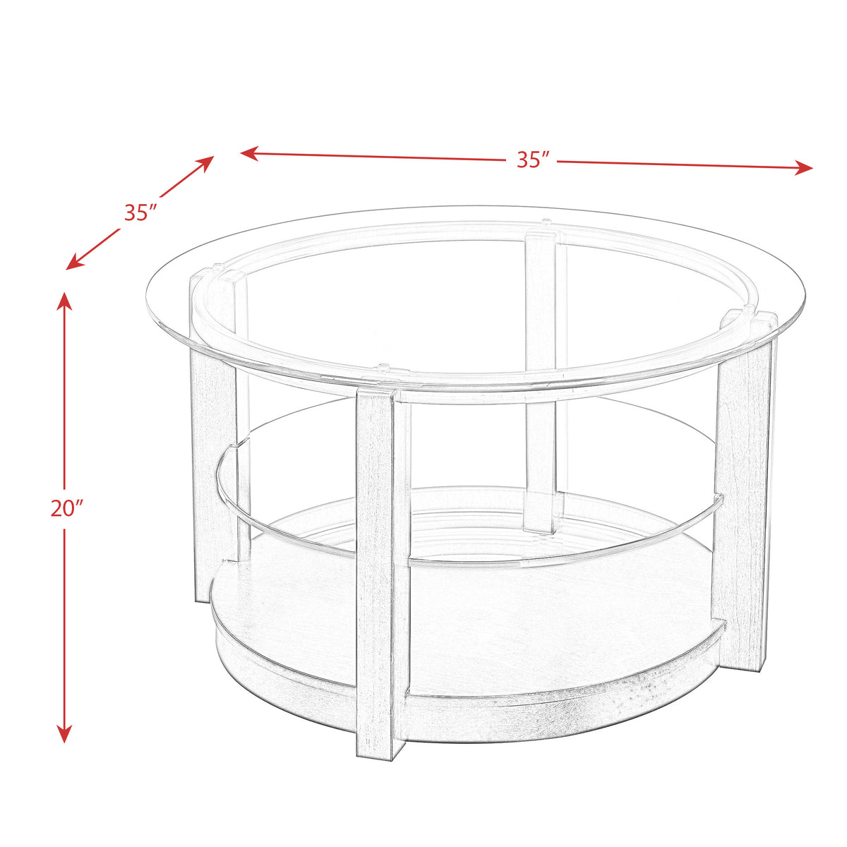 Elsa Espresso Coffee Table - Ornate Home