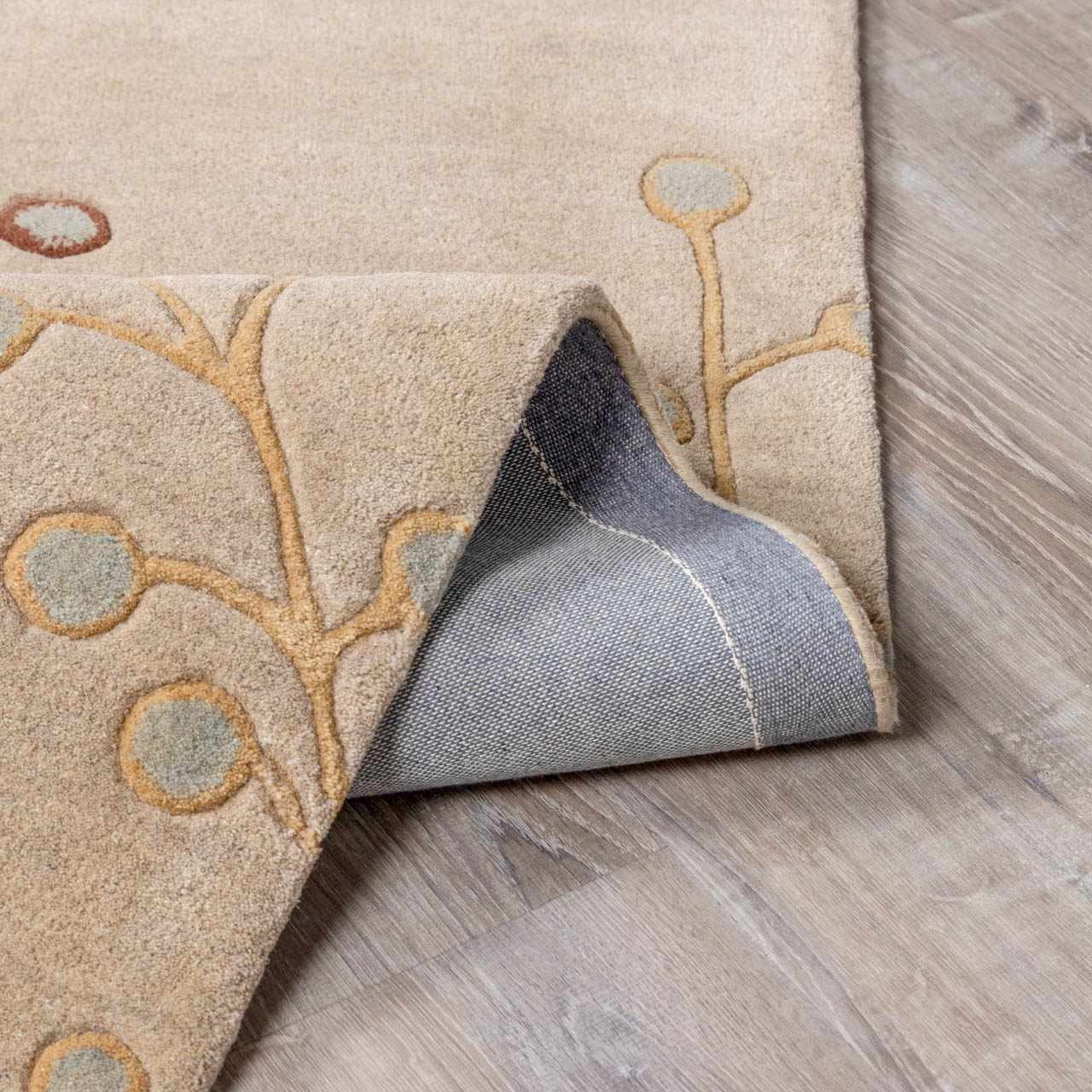 Elsu Beige&Gray Wool Rug - Ornate Home
