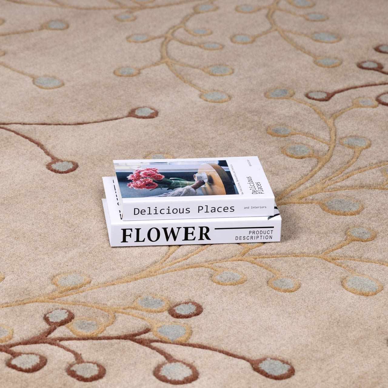 Elsu Beige&Gray Wool Rug - Ornate Home