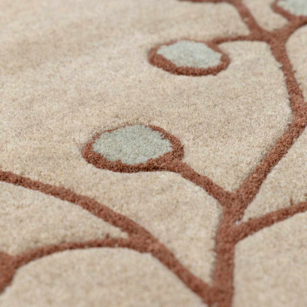 Elsu Beige&Gray Wool Rug - Ornate Home