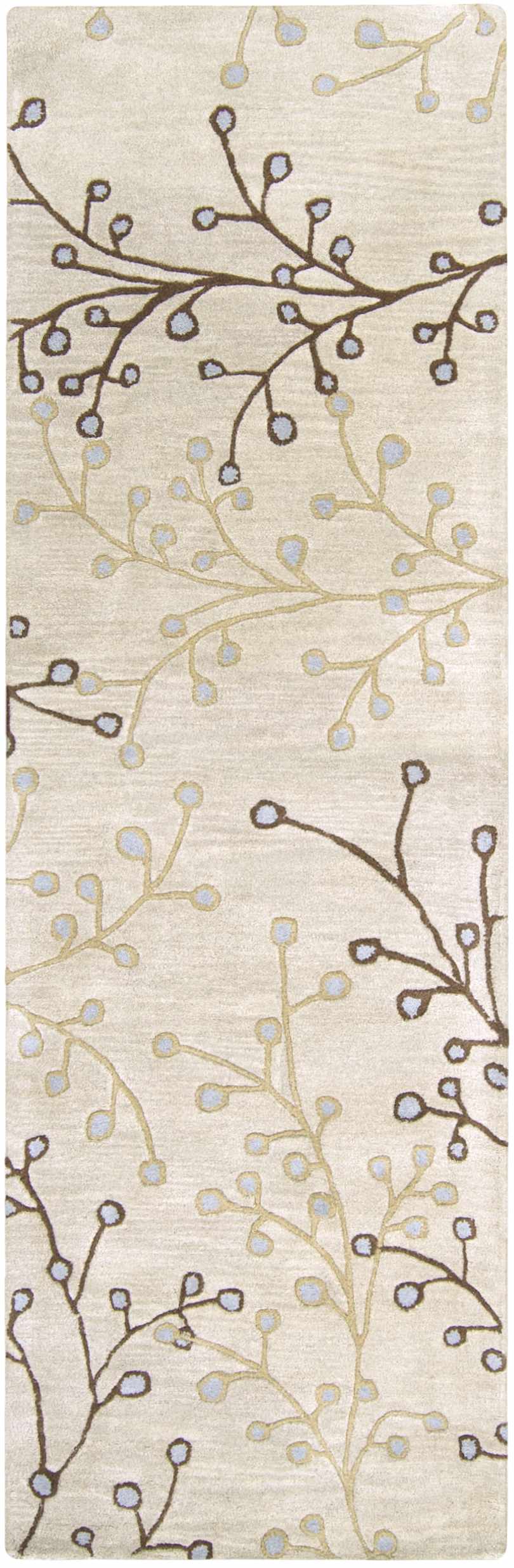 Elsu Beige&Gray Wool Rug - Ornate Home