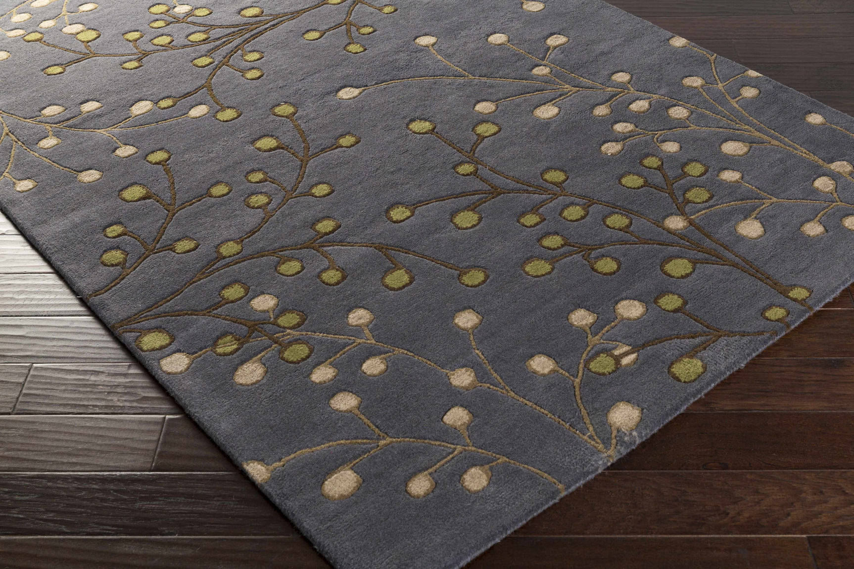 Elsu Brown Beige Wool Rug - Ornate Home