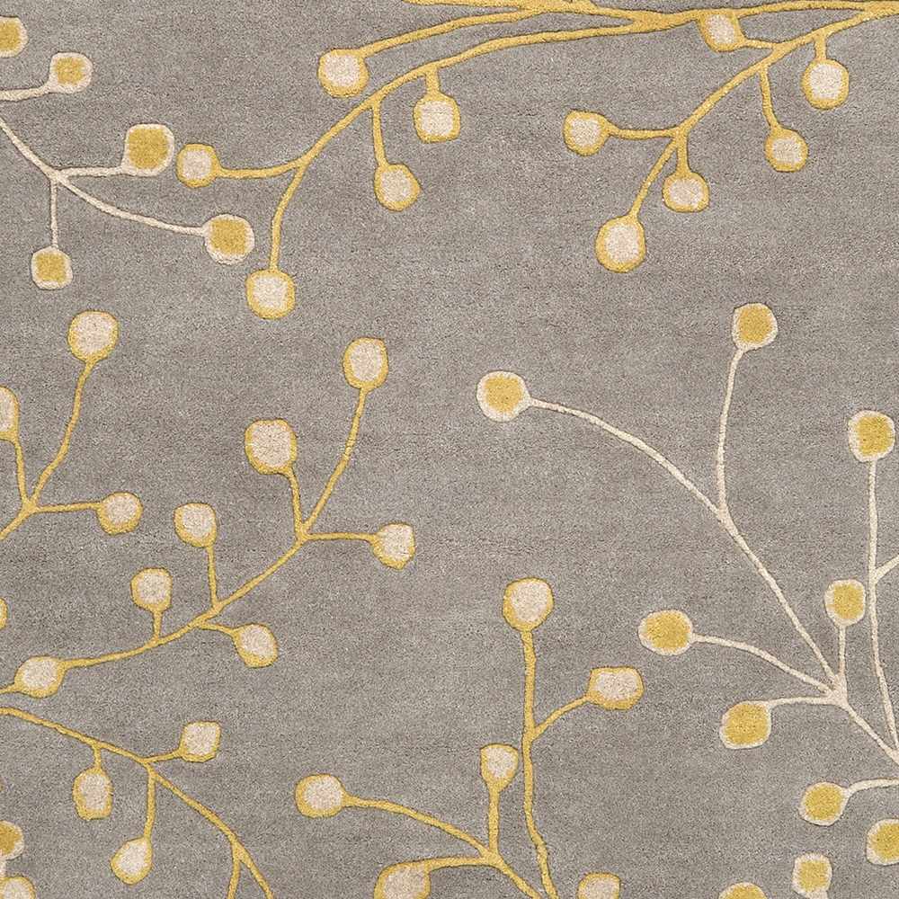 Elsu Mustard Wool Area Rug - Ornate Home