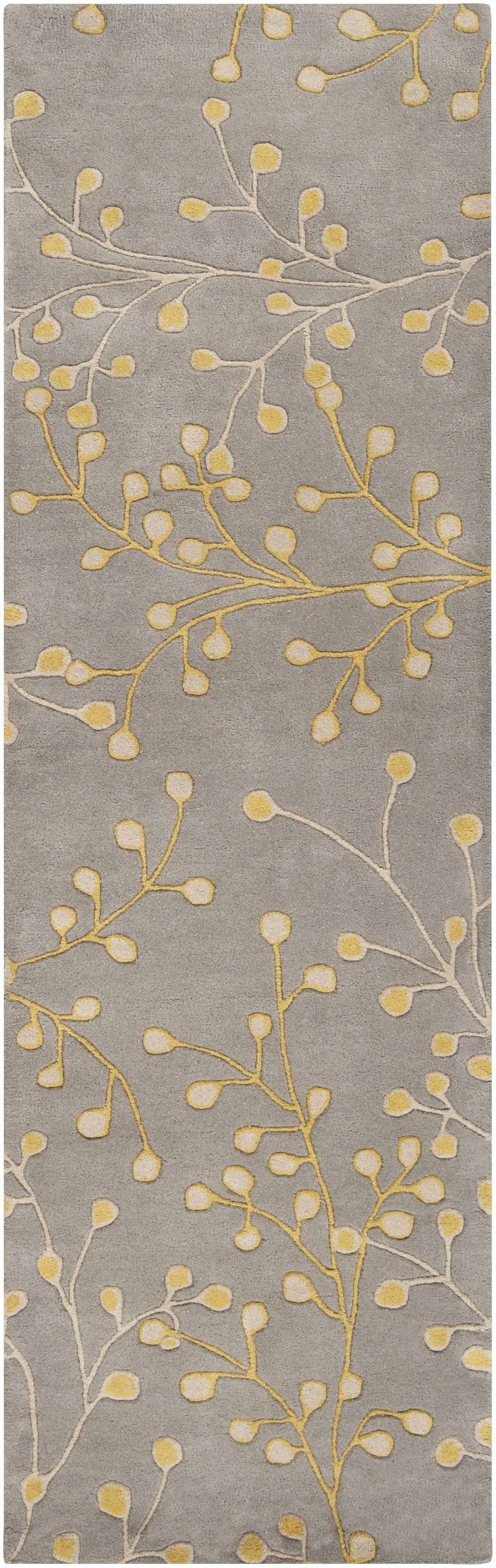 Elsu Mustard Wool Area Rug - Ornate Home