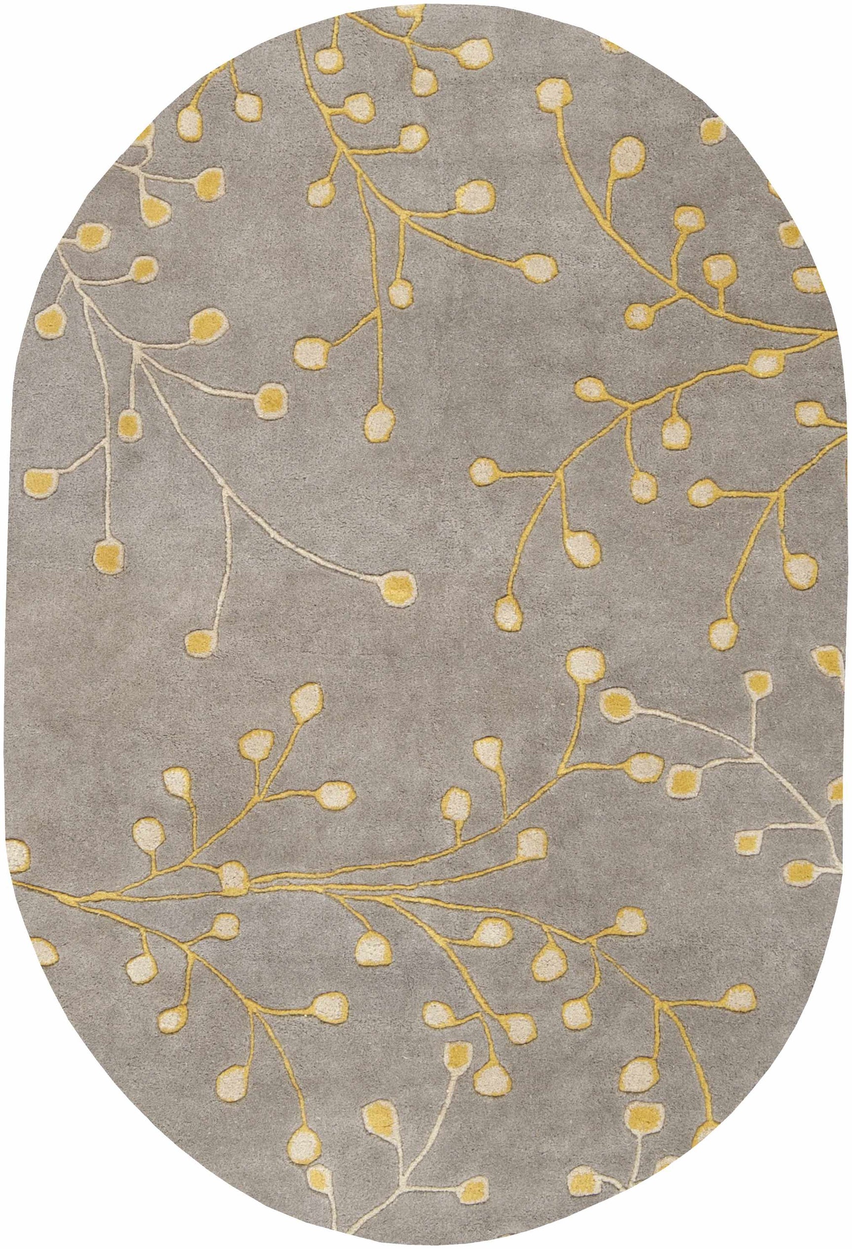 Elsu Mustard Wool Area Rug - Ornate Home