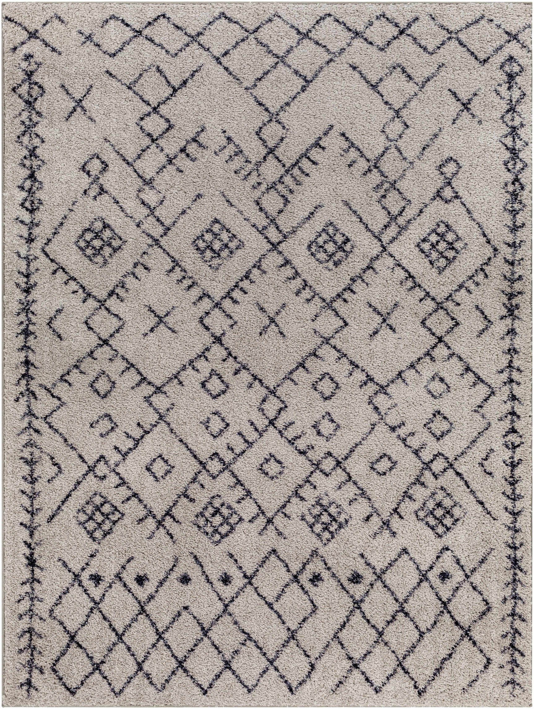 Elyes Gray Washable Area Rug - Clearance - Ornate Home