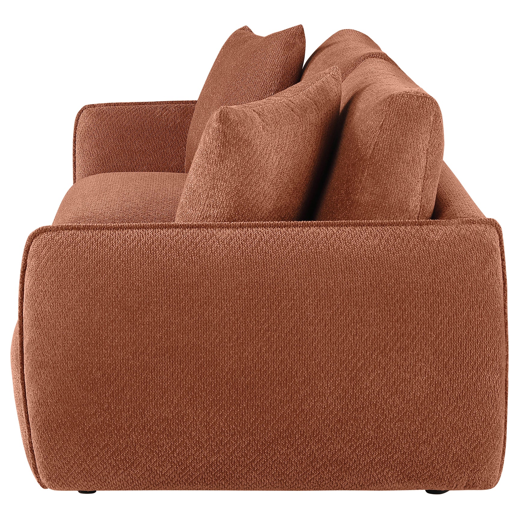 Elysia Coral Chenille Upholstered Modular Lounge Loveseat - Ornate Home
