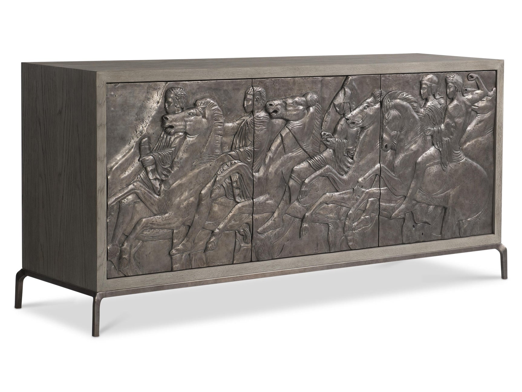 Elysia Dark Bronze/Weathered Greige Buffet - Ornate Home