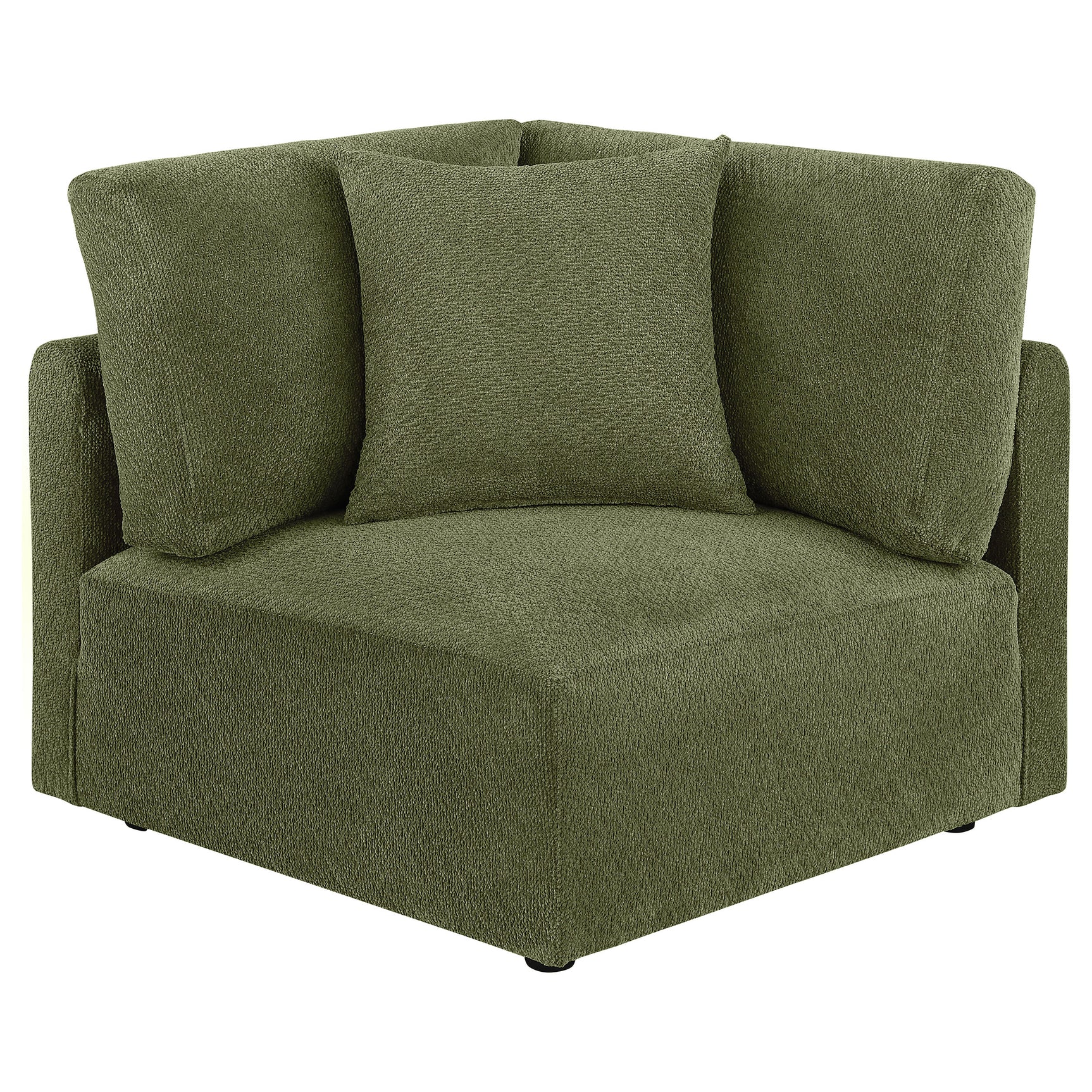 Elysia Green 5-piece Chenille Upholstered Modular Sectional Sofa - Ornate Home