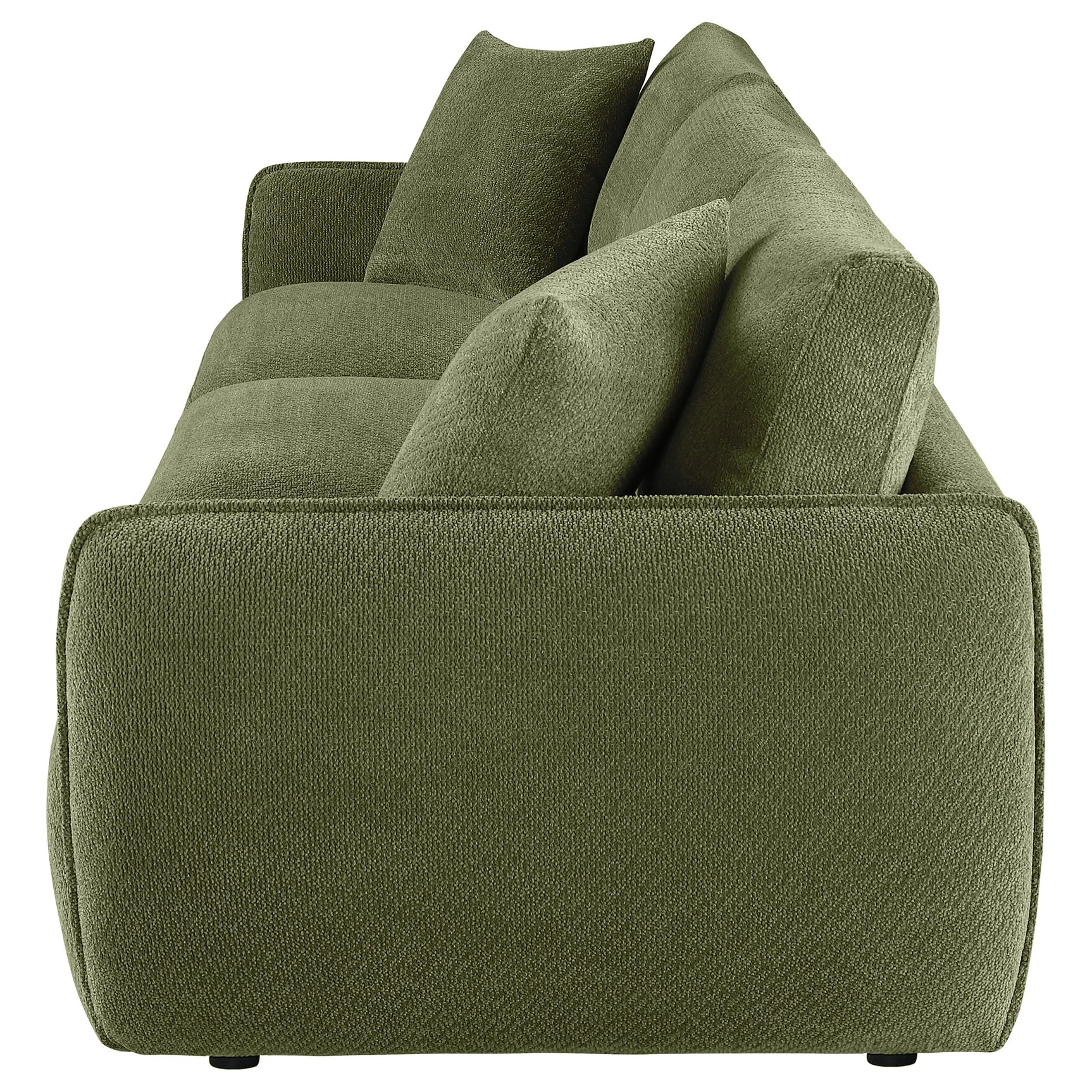 Elysia Green Chenille Upholstered Modular Lounge Sofa - Ornate Home