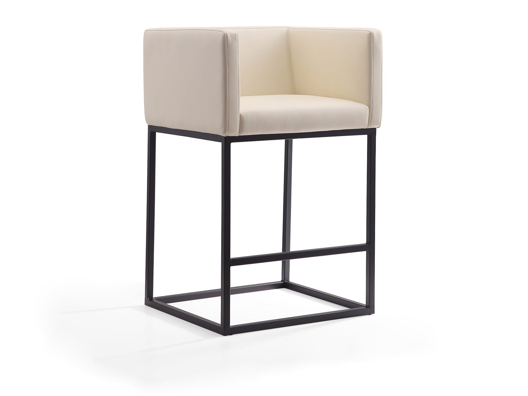 Embassy Counter Stool in Cream and Black - Ornate Home