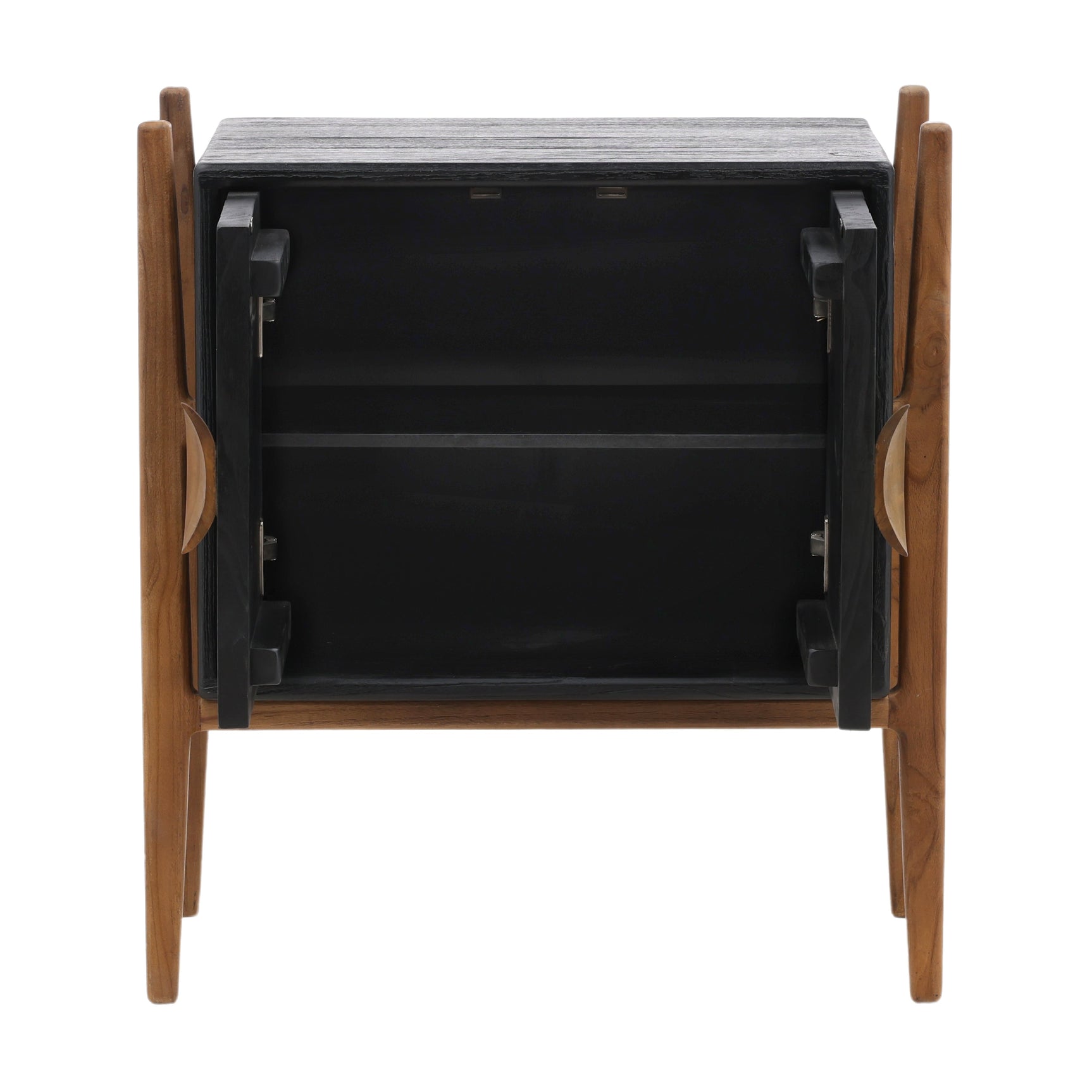 Emberly Black Nightstand - Ornate Home