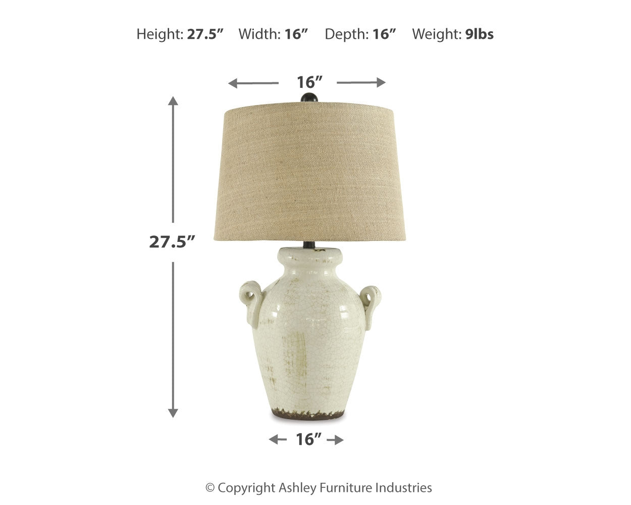 Emelda Table Lamp (Online Special Price) - Ornate Home