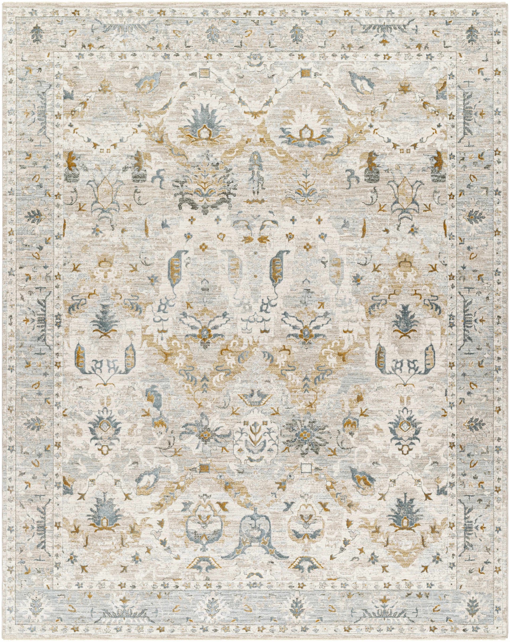 Emile Textured Rug with Fringes - Ornate Home